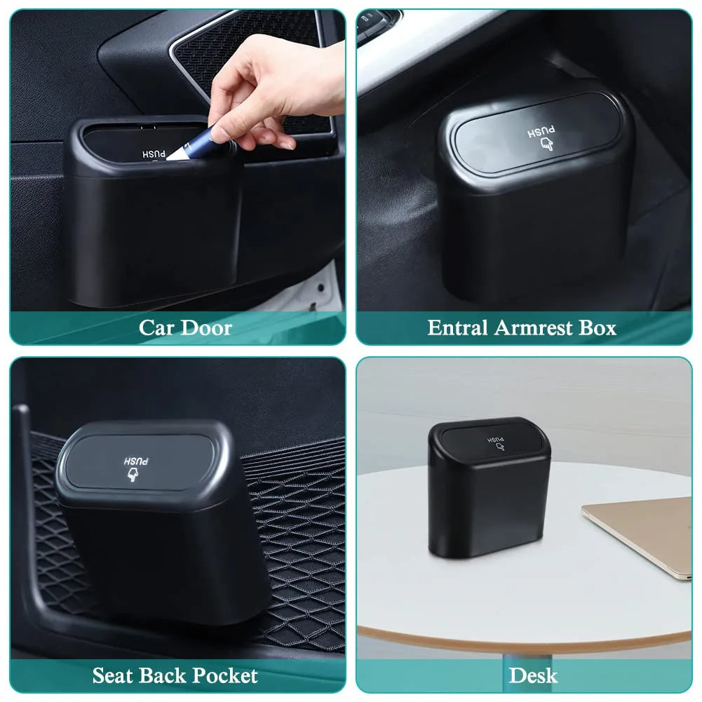 Car Trash Can with Lid