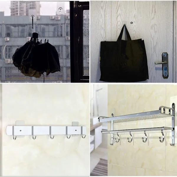 Multi Use-Adhesive Hooks Heavy Duty Wall Hooks (Pack Of 30)