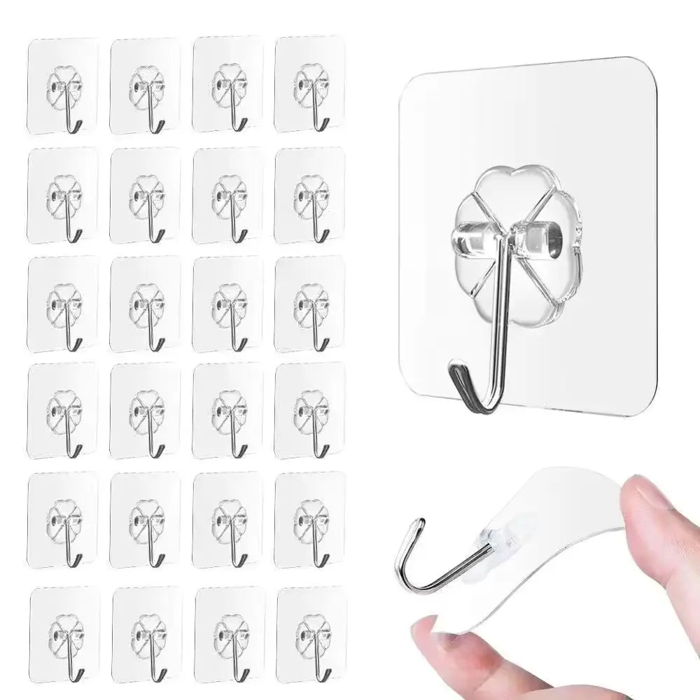 Multi Use-Adhesive Hooks Heavy Duty Wall Hooks (Pack Of 30)