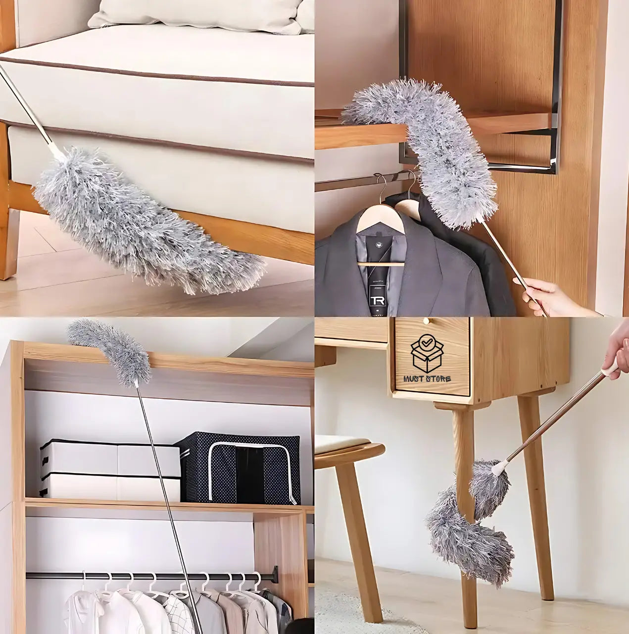 100 inch Stainless Steel Microfiber Feather Ceiling Duster