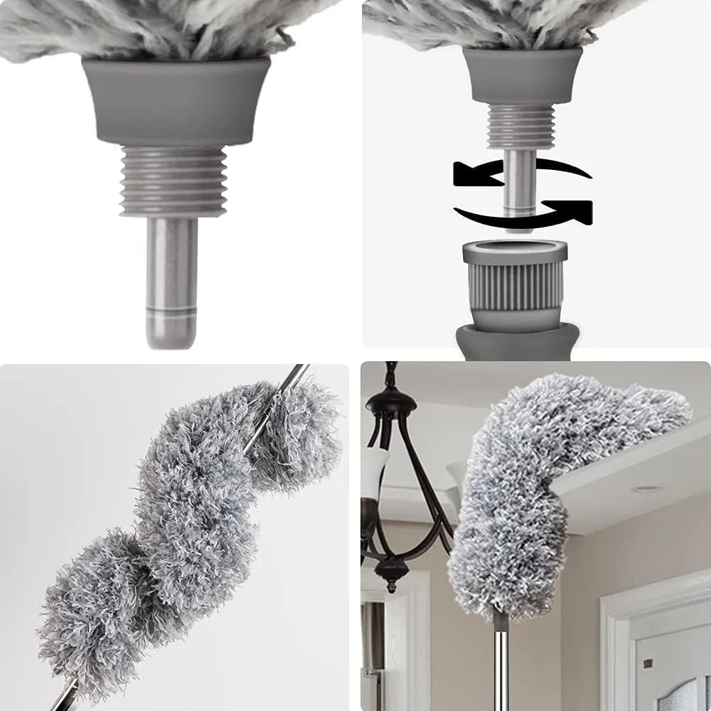 100 inch Stainless Steel Microfiber Feather Ceiling Duster