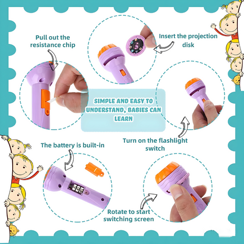 Kids Projector Torch Light