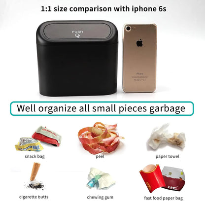 Car Trash Can with Lid
