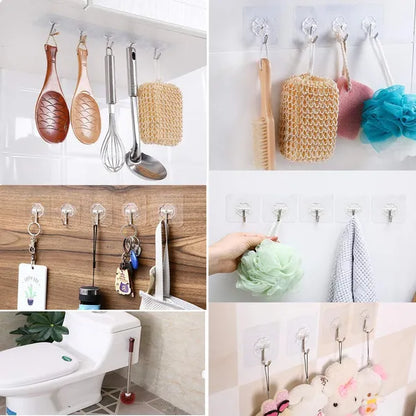 Multi Use-Adhesive Hooks Heavy Duty Wall Hooks (Pack Of 30)