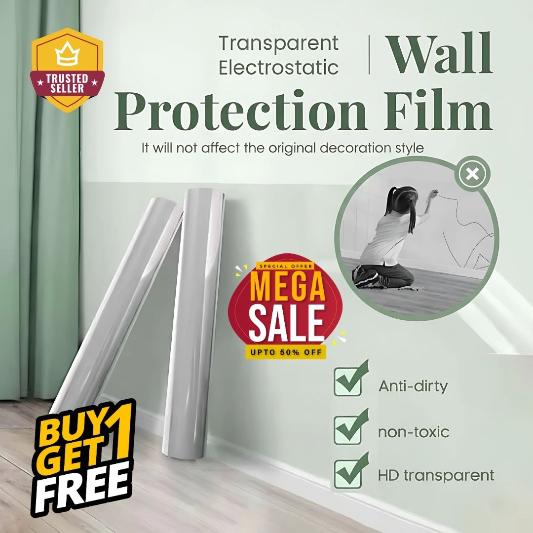 Transparent Electrostatic Wall Protection 🎁 BUY 1 GET 1 FREE!