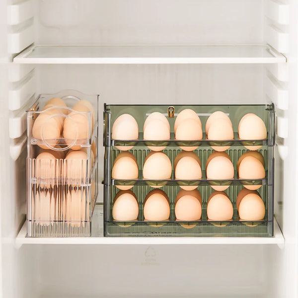 Flippable Egg Rack | Smart, Space-Saving Storage for Eggs | 30 Eggs