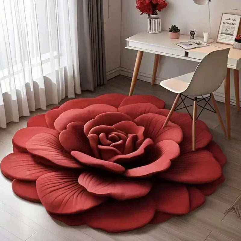 🌺Limited Time Half Price - Floral Plush and Diatomaceous Earth Floor Mat