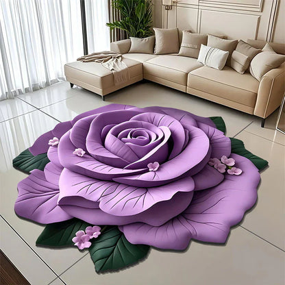 🌺Limited Time Half Price - Floral Plush and Diatomaceous Earth Floor Mat