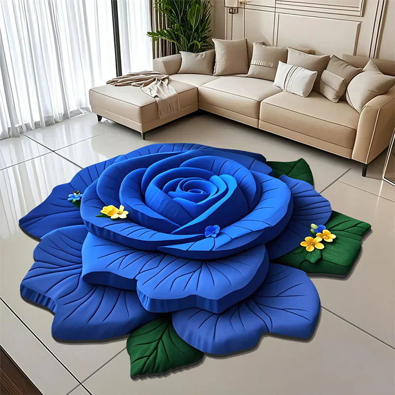 🌺Limited Time Half Price - Floral Plush and Diatomaceous Earth Floor Mat