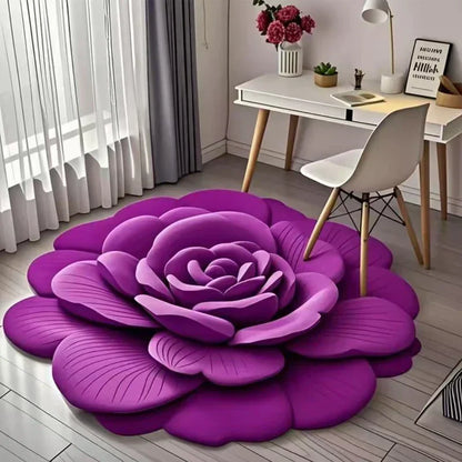 🌺Limited Time Half Price - Floral Plush and Diatomaceous Earth Floor Mat