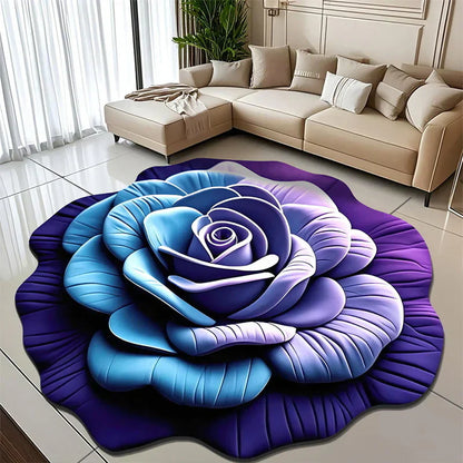 🌺Limited Time Half Price - Floral Plush and Diatomaceous Earth Floor Mat