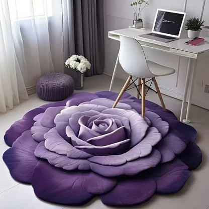 🌺Limited Time Half Price - Floral Plush and Diatomaceous Earth Floor Mat