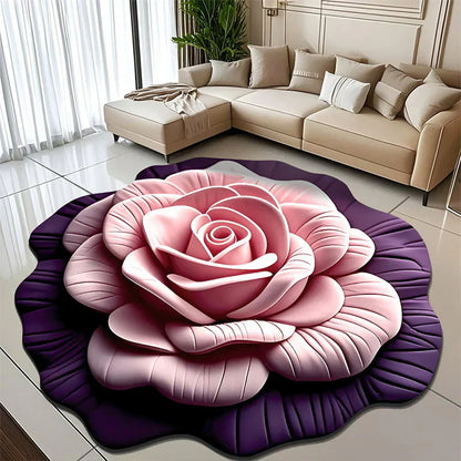 🌺Limited Time Half Price - Floral Plush and Diatomaceous Earth Floor Mat