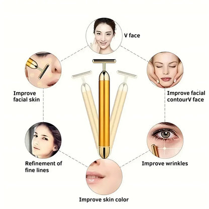 24K Gold Electric Facial Massage Roller 🌟50% OFF